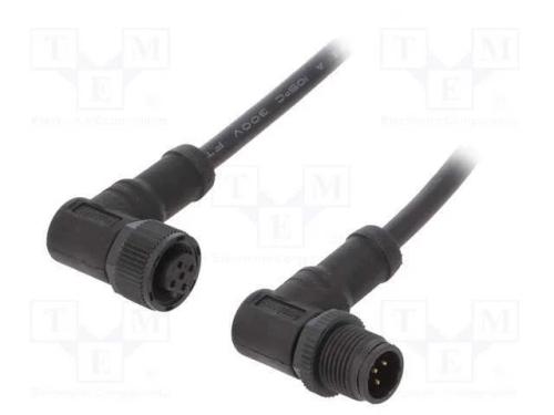 Cabo para Sensores/Automatização, Pin: 5, M12-M12, 1m, Pino, Pino
