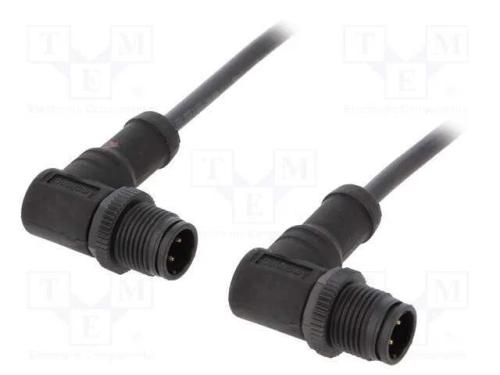 Cabo para Sensores/Automatização, Pin: 4, M12-M12, 1m, Pino, Pino