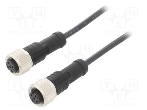 Cabo para Sensores/Automatização, Pin: 4, M12-M12, 1m, Pino, Pino