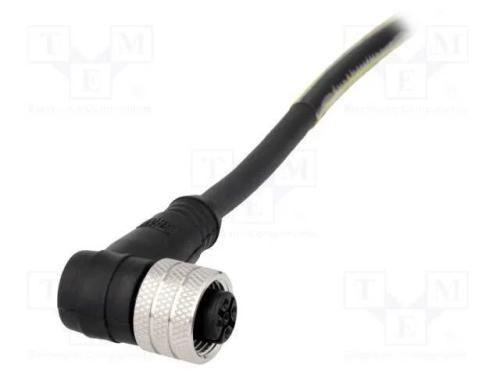 Ficha, M12, Pin: 4, Fêmea, Código A-Devicenet / Canopen, 5m, Ip67