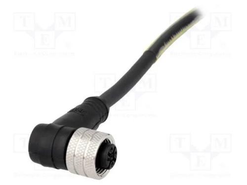 Ficha, M12, Pin: 4, Fêmea, Código A-Devicenet / Canopen, 5m, Ip67