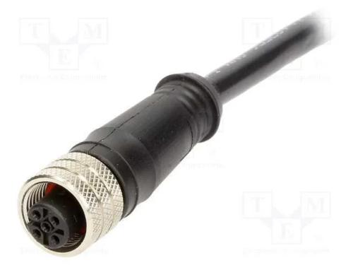 Ficha, M12, Pin: 5, Fêmea, Código A-Devicenet / Canopen, 5m, Ip67