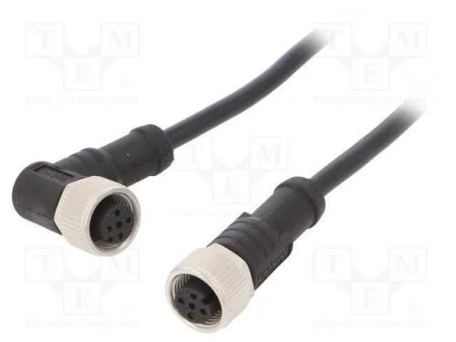 Cabo para Sensores/Automatização, Pin: 4, M12-M12, 1m, Pino, Pino