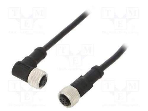 Cabo para Sensores/Automatização, Pin: 5, M12-M12, 1m, Pino, Pino
