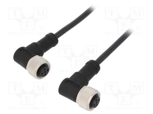 Cabo para Sensores/Automatização, Pin: 5, M12-M12, 1m, Pino, Pino