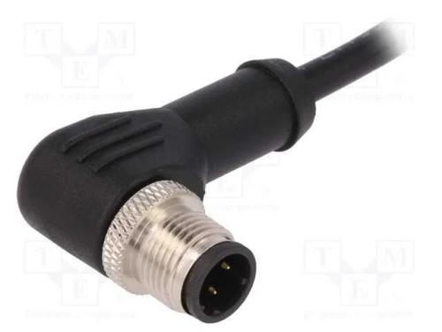 Ficha, M12, PIN: 4, macho, código D-Ethernet, IP6.