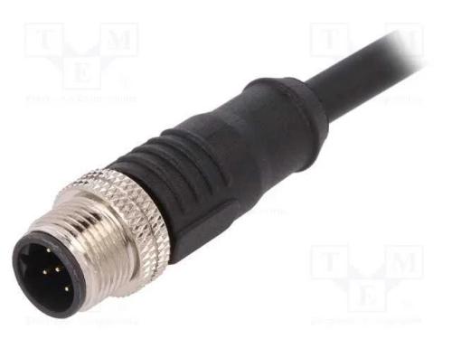 Ficha, M12, PIN: 5, macho, código B-Profibus, IP6.
