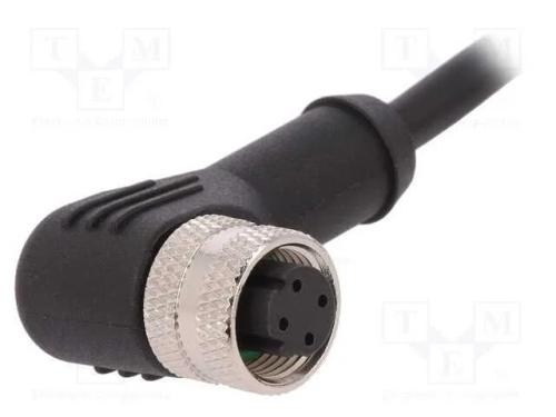 Ficha, M12, PIN: 4, fêmea, código B-Profibus, IP6.