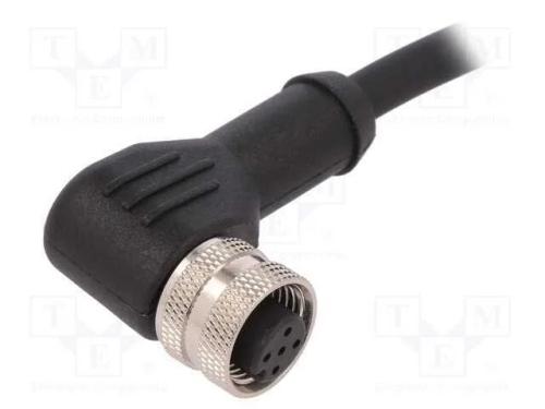 Ficha, M12, PIN: 5, fêmea, código A-DeviceNet / C.