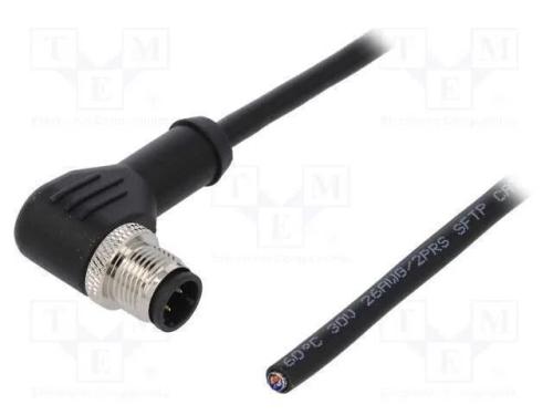 Ficha, M12, PIN: 4, macho, código D-Ethernet, IP6.
