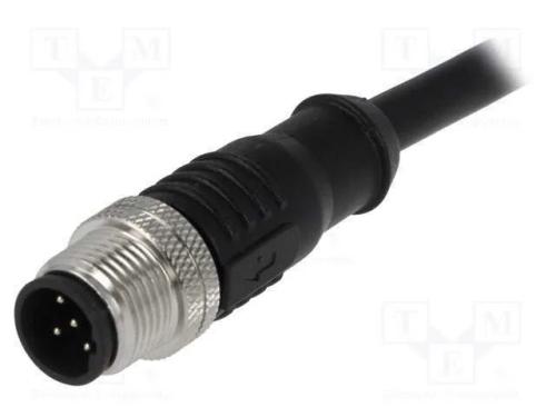 Ficha, M12, PIN: 5, macho, código B-Profibus, IP6.
