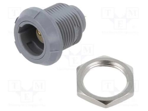 Conector: Redondos, 1p, Ficha, Fêmea, Pin: 2, Solda, 10a, Ip50, 0,5mm2