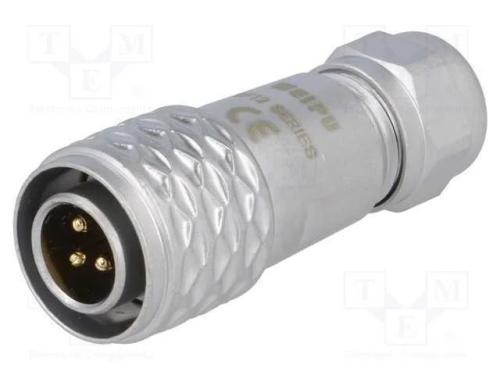 Ficha, SF12, macho, PIN: 3, IP67, 4÷6,5mm, 13A, s.