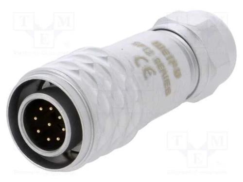 Ficha, SF12, macho, PIN: 9, IP67, 4÷6,5mm, 3A, so.