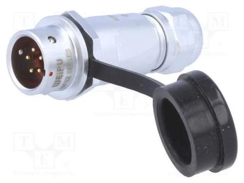 Ficha, SF12, macho, PIN: 5, IP67, 4÷6,5mm, 5A, so.