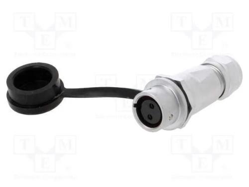 Ficha, SF12, fêmea, PIN: 2, IP67, 4÷6,5mm, 13A, s.