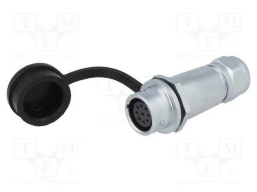 Ficha, SF12, fêmea, PIN: 9, IP67, 4÷6,5mm, 3A, so.