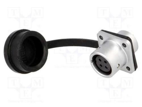 Tomada, SF12, fêmea, PIN: 4, IP67, 5A, solda, 200.