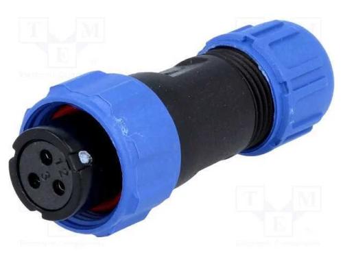 Ficha, SP13, fêmea, PIN: 3, IP68, 4÷6,5mm, 13A, s.