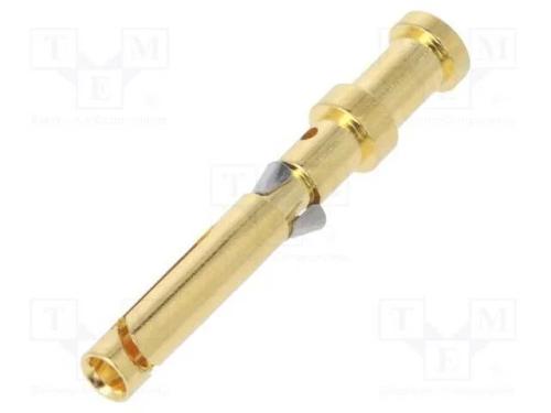 Contacto, fêmea, liga em cobre, dourado, 0,5mm2, .