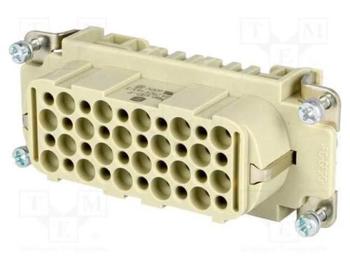 Conector: HDC, fêmea, Han D, PIN: 40, 40+PE, tama.