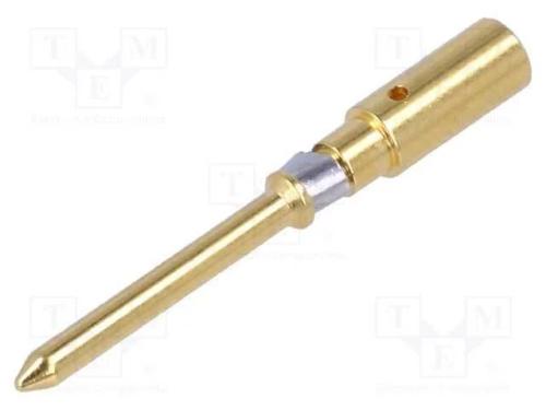 Contacto, macho, liga em cobre, dourado, 2,5mm2, .