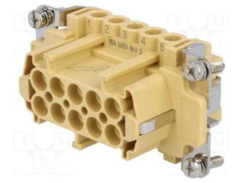 Conector: HDC, fêmea, JEI, PIN: 10, 10+PE, tamanh.