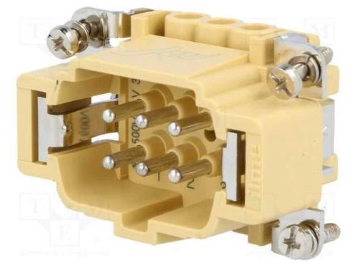 Conector: HDC, macho, JEI, PIN: 6, 6+PE, tamanho .