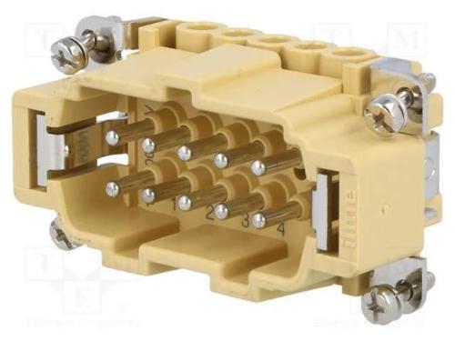 Conector: HDC, macho, JEI, PIN: 10, 10+PE, tamanh.