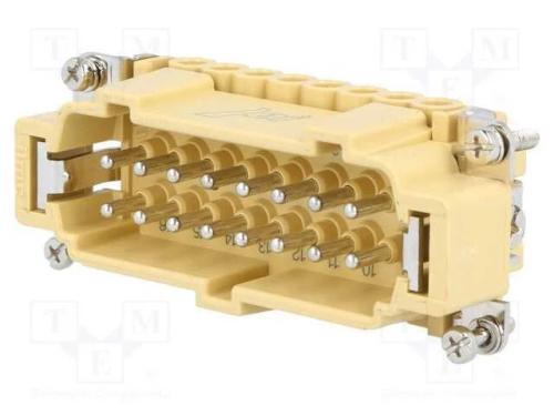 Conector: HDC, macho, JEI, PIN: 16, 16+PE, tamanh.