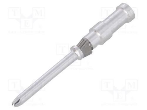 Contacto, macho, 1,6mm, prateado, 1mm2, 18AWG, co.