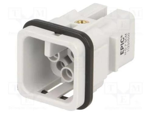 Conector: HDC, macho, EPIC H-D, PIN: 8, 7+PE, tam.