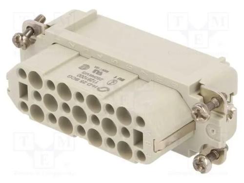 Conector: HDC, fêmea, EPIC H-D, PIN: 26, 25+PE, t.