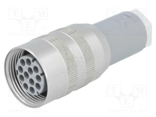 Conector: Din 43651, Ficha, Nr, Fêmea, Pin: 12, Sem Contactos, 5a