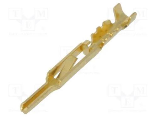 Contacto, Macho, Dourado, 28awg÷24awg, Cerrar