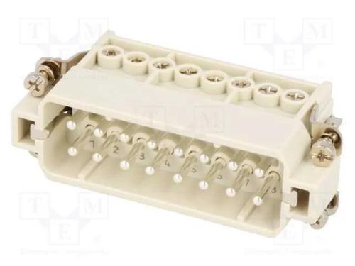 Conector: HDC, inserto de contatos, macho, S-A, P.