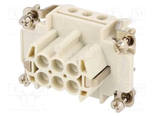 Conector: HDC, inserto de contatos, fêmea, S-E, P.