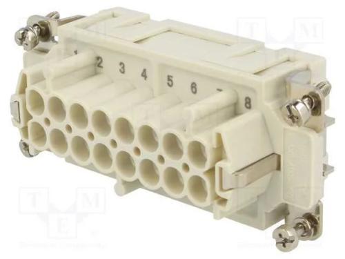 Conector: HDC, inserto de contatos, fêmea, S-EP, .