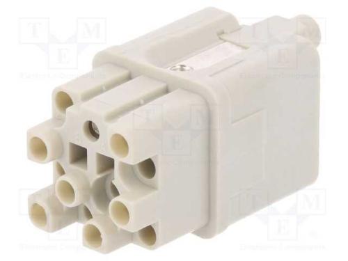 Conector: Hdc, Inserto de Contatos, Fêmea, S-Q12/0, Pin: 13, 12+Pe