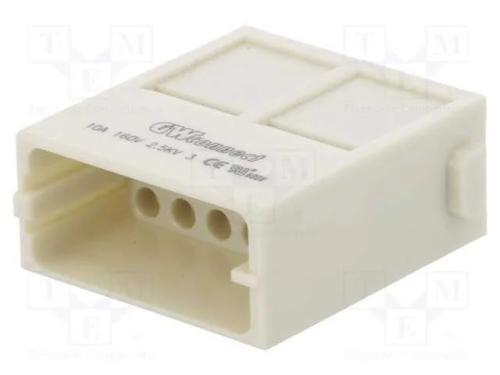 Conector: HDC, módulo, macho, S-M10/17, PIN: 17, .