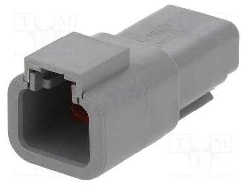 Conector: Fio-Fio, Atp, Macho, Ficha, com Cabo, Pin: 2, Cinzenta