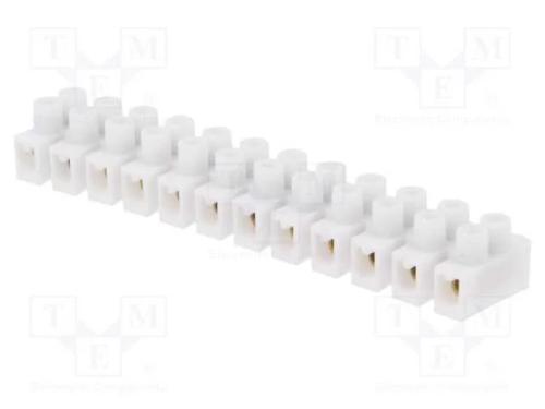 Bloco terminal, terminal parafusado, 2,5mm2, 400V.