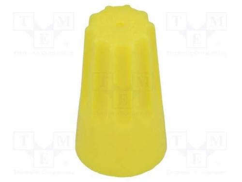 Conector rápido, 22AWG÷10AWG, torcidos, amarelo, .
