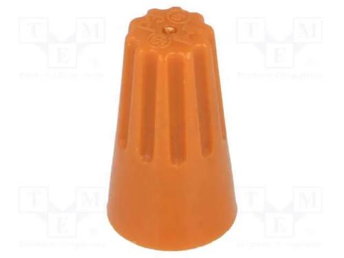 Conector enrolado, 0,5÷2,5mm2, laranja, 80unid.