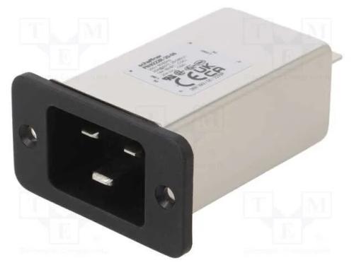 Conector: de alimentação, tomada, macho, 20A, 250.