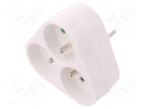 Conector: de alimentação, multiplicador, 2P+PE, 2.
