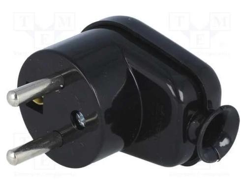 Conector: de alimentação, macho, ficha, 2P+PE, 23.
