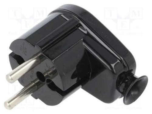 Conector: de alimentação, macho, ficha, 2P, 230VA.