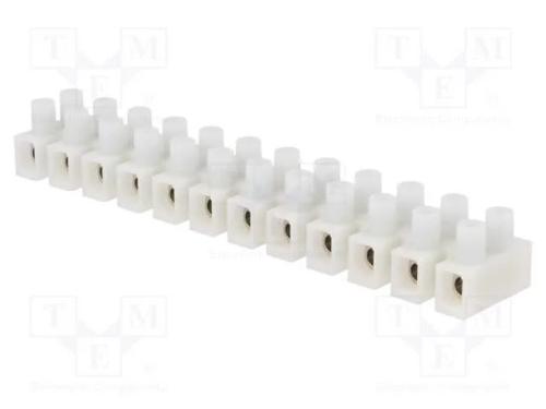 Bloco terminal, terminal parafusado, 6mm2, 500V, .