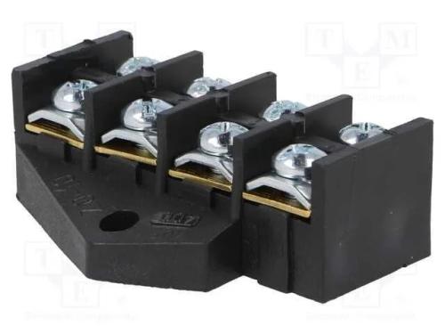 Bloco terminal, terminal parafusado, 10mm2, 380V,.